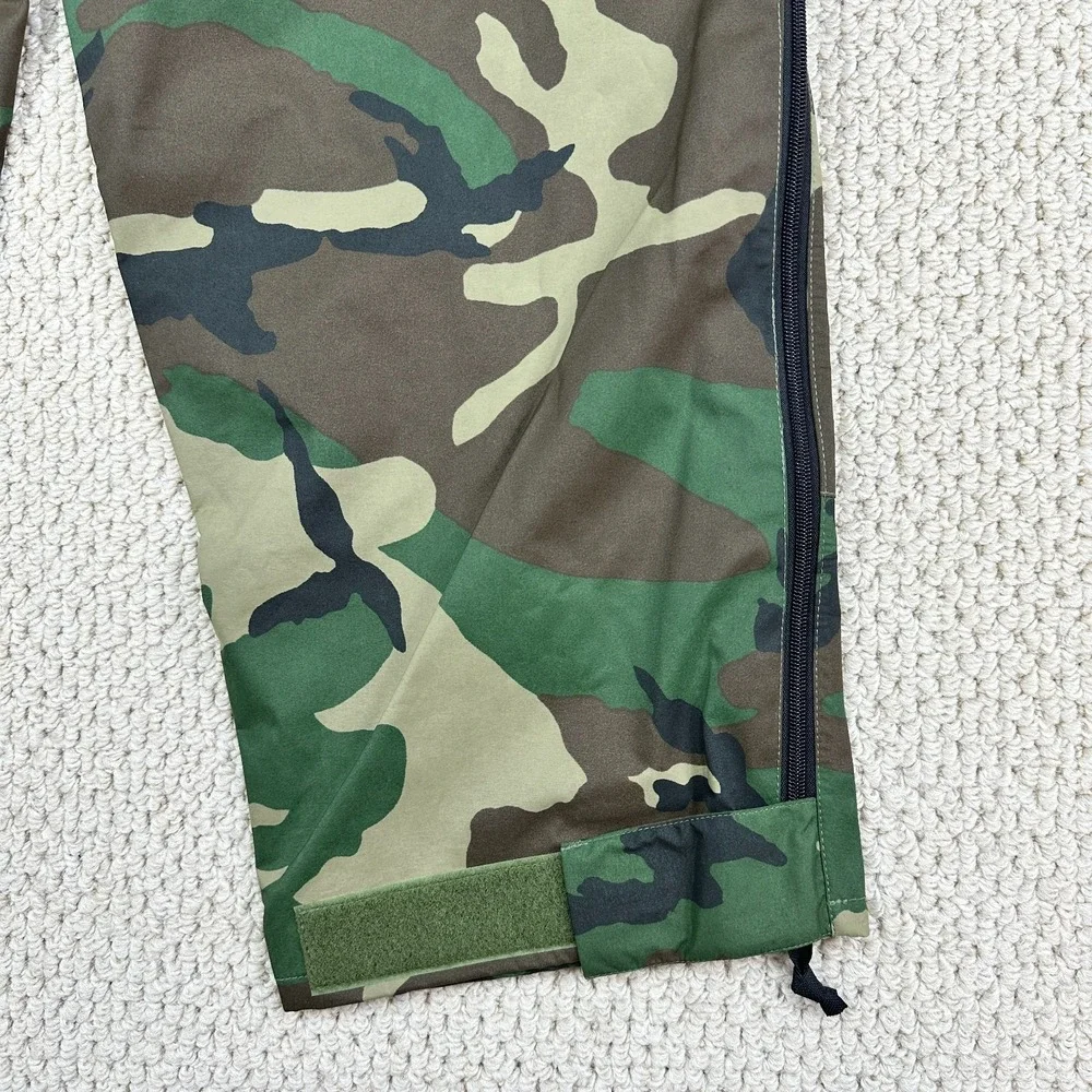 US Military Pants Size L Reg Woodland Camo Army Cold Weather Barrier Trousers